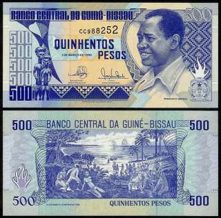GUINEA BISSAU 500 PESOS 1990 P12 UNCIRCULATED  