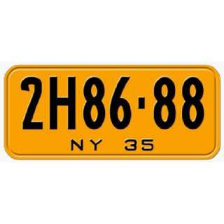  1935 NEW YORK STATE PLATE  EMBOSSED WITH YOUR CUSTOM 