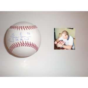 Justin Morneau Autographed Baseball   06 Mvp   Autographed Baseballs 