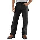 NEW w/tags CARHARTT Black Washed Duck Carpenter $60 WORK PANTS SZ 
