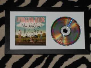 LIVINGSTON TAYLOR music as art FRAMED & AUTOGRAPHED CD  