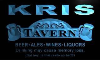 px645 b Kris Tavern Wine Ale Bar Beer Neon Sign  