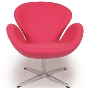  Swan Chair, Pink Boucle Cashmere Wool