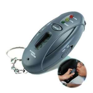  Breathalyzer Keychain Car Gadget with Flashlight and 