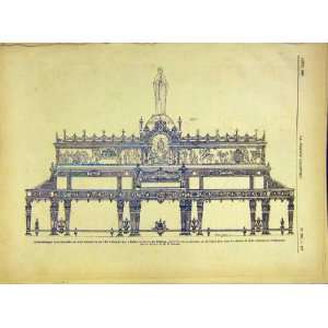   Monument Bulle Vatican Sire Bouillet Print 1882