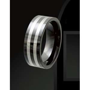  Rising Time TCR 3081 sz 10 Tungsten Ceramic Band Size  10 