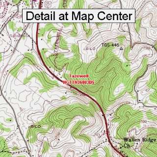   Map   Tazewell, Tennessee (Folded/Waterproof)