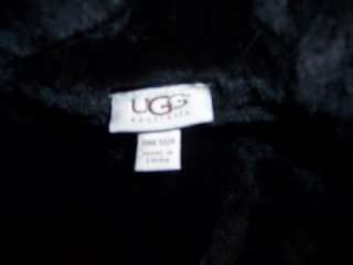 NWT UGG Shearling Winter Hood O/S Metallic Black,Style 5813  