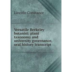  Versatile Berkeley botanist plant taxonomy and university 