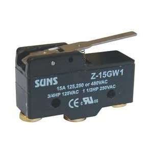 Industrial Grade 5JEE2 Snap Action Switch, Short Hinge Lever, 15A 