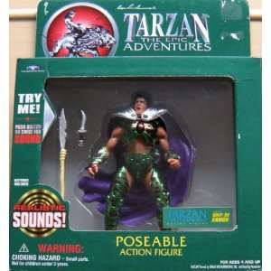  Tarzan the Epic Adventures ~ Dino Armored with Snap On 