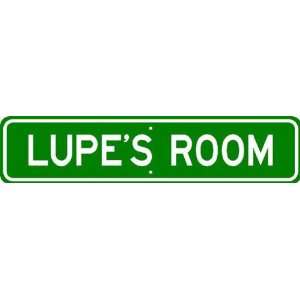 LUPE ROOM SIGN   Personalized Gift Boy or Girl, Aluminum  