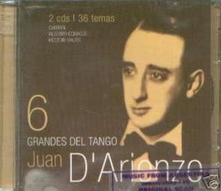 JUAN D’ ARIENZO, GRANDES DEL TANGO – 2 CD SET. CANTAN ALBERTO 
