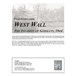  APL Panzer Grenadiers West Wall, the Invasion of Germany 