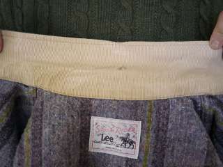 Vintage 1970s Classic LEE STORM RIDER Blanket Lined DENIM Jean Work 
