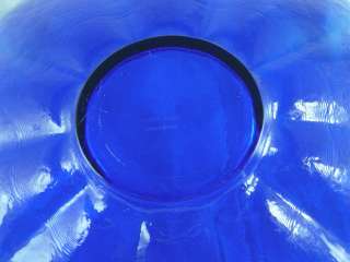 Italy Italian Murano Glass Cobalt Blue 13 Large Console Bowl Yalos 