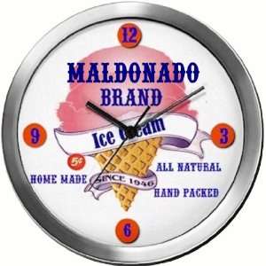  MALDONADO 14 Inch Ice Cream Metal Clock Quartz Movement 