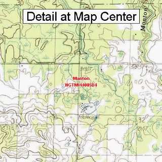 USGS Topographic Quadrangle Map   Manton, Michigan (Folded/Waterproof 