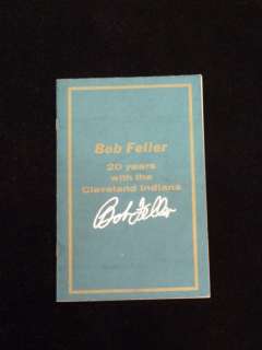 BOB FELLER DAY Signed Autographed program   1956   RARE  
