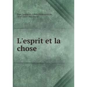   la chose Jean Henri Marchand Jean Augustin Julien Desboulmiers Books