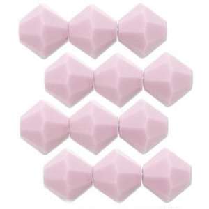  12 Rose Alabaster Swarovski Crystal Bicone Beads 6mm