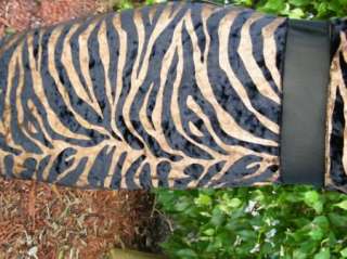 BEBE DRESS velvet mesh zebra bronze black large  