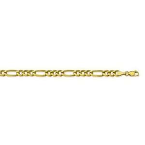  14kt Yellow Gold Figaro Chain Necklace 5.80mm Jewelry