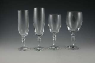 BOHEMIAN BOHEMIA INGRID ANDREA CUT CRYSTAL WINE GOBLETS GLASSES 
