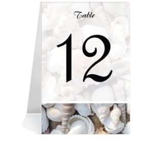   Table Number Cards   Shell Me Dazzle #1 Thru #34