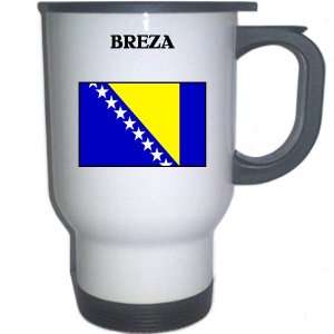  Bosnia   BREZA White Stainless Steel Mug Everything 