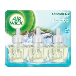 Air Wick Scented Oil Triple Refill Relaxation, Fresh Waters, 0.67 