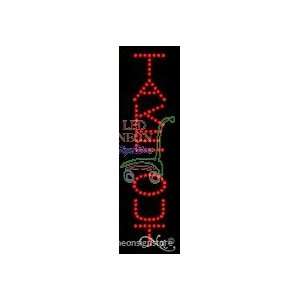 Take Out LED Sign 21 inch tall x 7 inch wide x 3.5 inch deep outdoor 