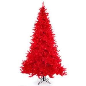    Sterling Ashley Red Pre lit 7.5 Ft. Christmas Tree