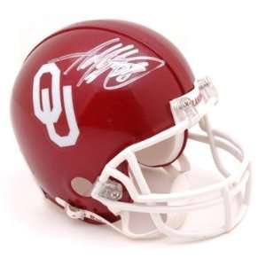  Signed Adrian Peterson Mini Helmet   Oklahoma Sooners 
