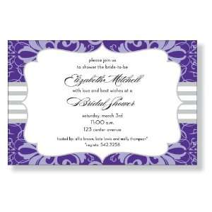  Brocade Lilac Invitations