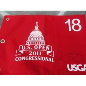  Rory Mcilroy Signed 2011 Us Open Pin Flag Rare Champion 