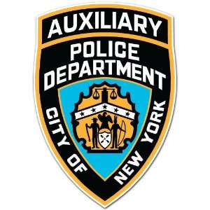  Auxiliary Police Department City of New York Sticker 5x3 