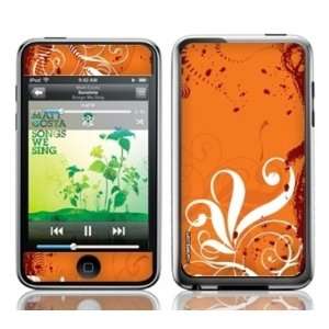 Wrapz Line Orange Brown skin sticker for Apple iPod Touch iTouch 2g 