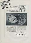 Cyma Watch Company Switzerland Sonomatic Vintage 1968 S
