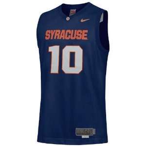 Nike Syracuse Orange #10 Navy Blue Alternate Replica Basketball Jersey 