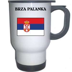  Serbia   BRZA PALANKA White Stainless Steel Mug 