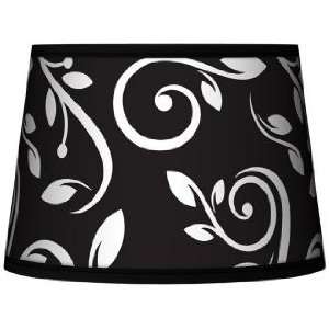  Swirling Vines Tapered Lamp Shade 10x12x8 (Spider)