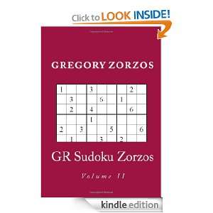 GR Sudoku Zorzos Gregory Zorzos  Kindle Store