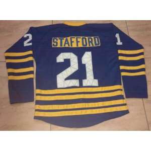 Buffalo Sabres #21 Drew Stafford 40th Blue Hockey Jersey NHL Authentic 
