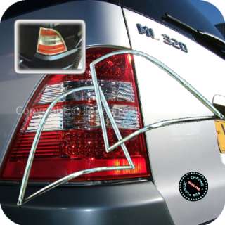 Mercedes Benz W163 ML Class Chrome Tail Gate Tail Light Trim Rear Lamp 