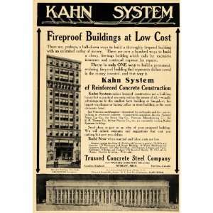   Concrete Monolith Building NY   Original Print Ad