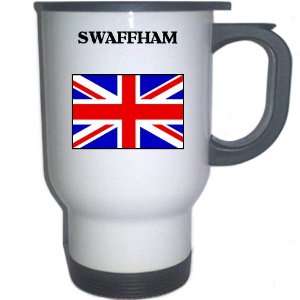  UK/England   SWAFFHAM White Stainless Steel Mug 