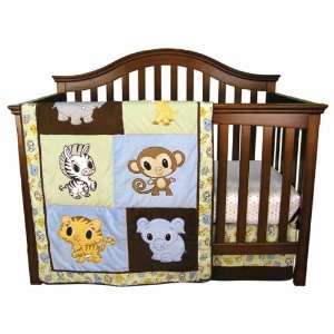  Chibi 3 Piece Crib Set White Baby