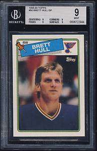 1988 89 Topps DP rc rookie #66 Brett Hull BGS 9 MINT  