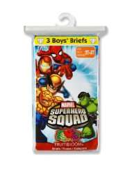 Fruit of the Loom Boys 2 7 3 Pack Super Hero Squad Toddler Briefs 